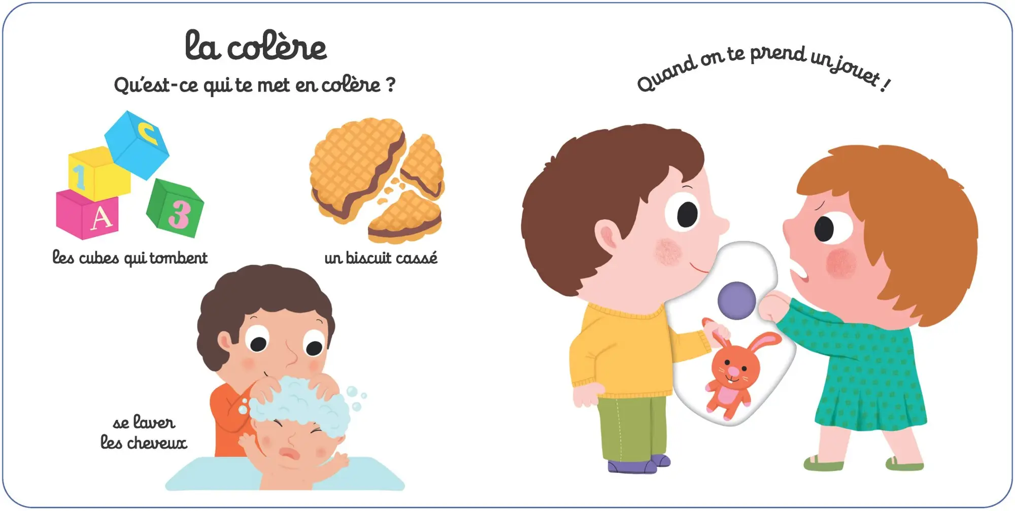 Mon imagier animé Kididoc - les émotions - nouvelle édition - Dès 1 an - Livre documentaire - 9782095028527 - page-interieure3