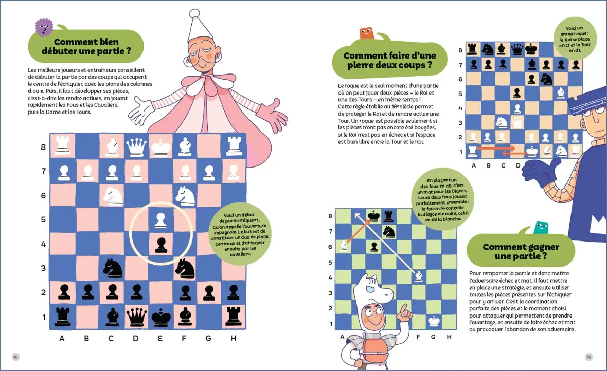 Passion échecs  - Questions/Réponses - un documentaire pour découvrir le monde des échecs - dès 7 ans - Livre documentaire - 9782095028725 - page-interieure3