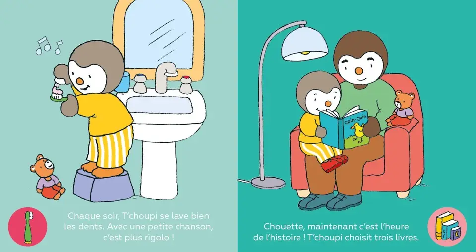 Les routines de T'choupi - Pour installer les bonnes habitudes du quotidien - Dès 2 ans - Livre d'éveil - 9782095029289 - page-interieure3