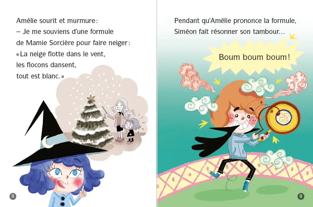 Amélie Maléfice - L'abominable tempête de neige - Lune Bleue Dès 6 ans - Roman - 9782095031077 - page-interieure3