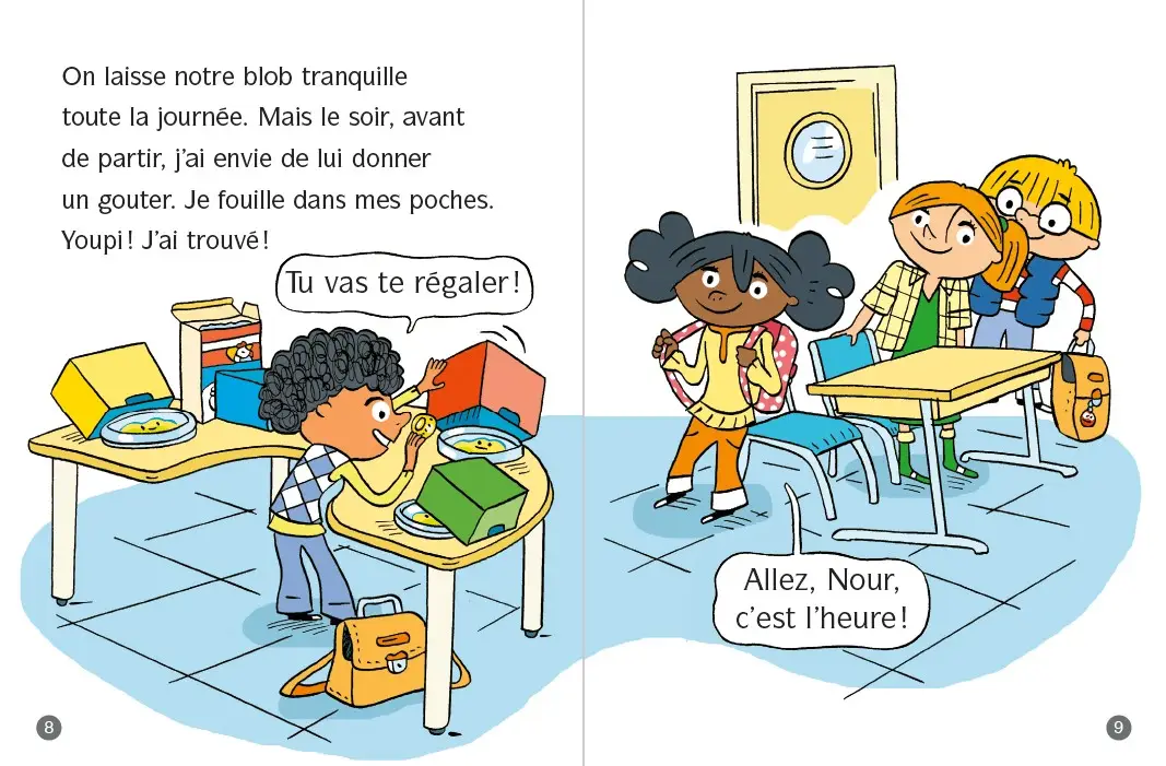 Frissons au CP - Le grand méchant blob ! - Lune Bleue Dès 6 ans - Roman - 9782095031152 - page-interieure3