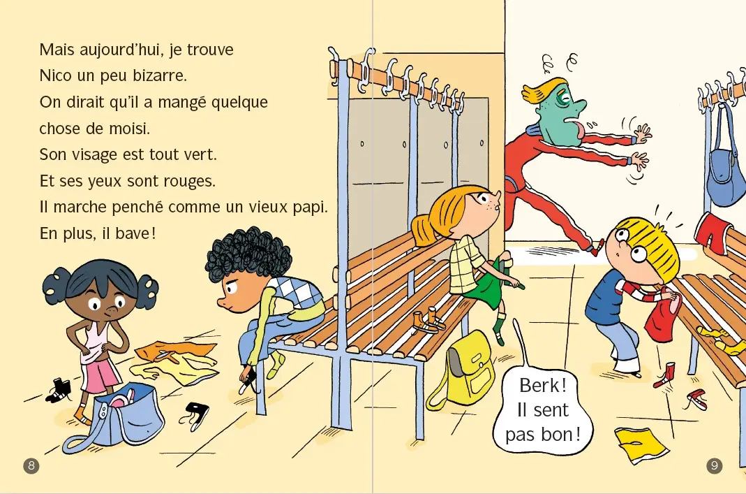 Frissons au CP - Le lundi, c'est zombie ! - Lune Bleue Dès 6 ans - Roman - 9782095031237 - page-interieure3