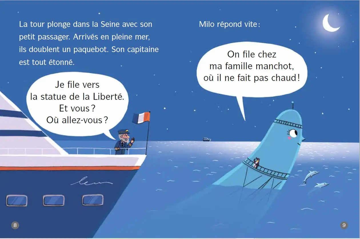 La Tour Eiffel sur la banquise - Lune Bleue - Dès 6 ans - Roman - 9782095031251 - page-interieure3