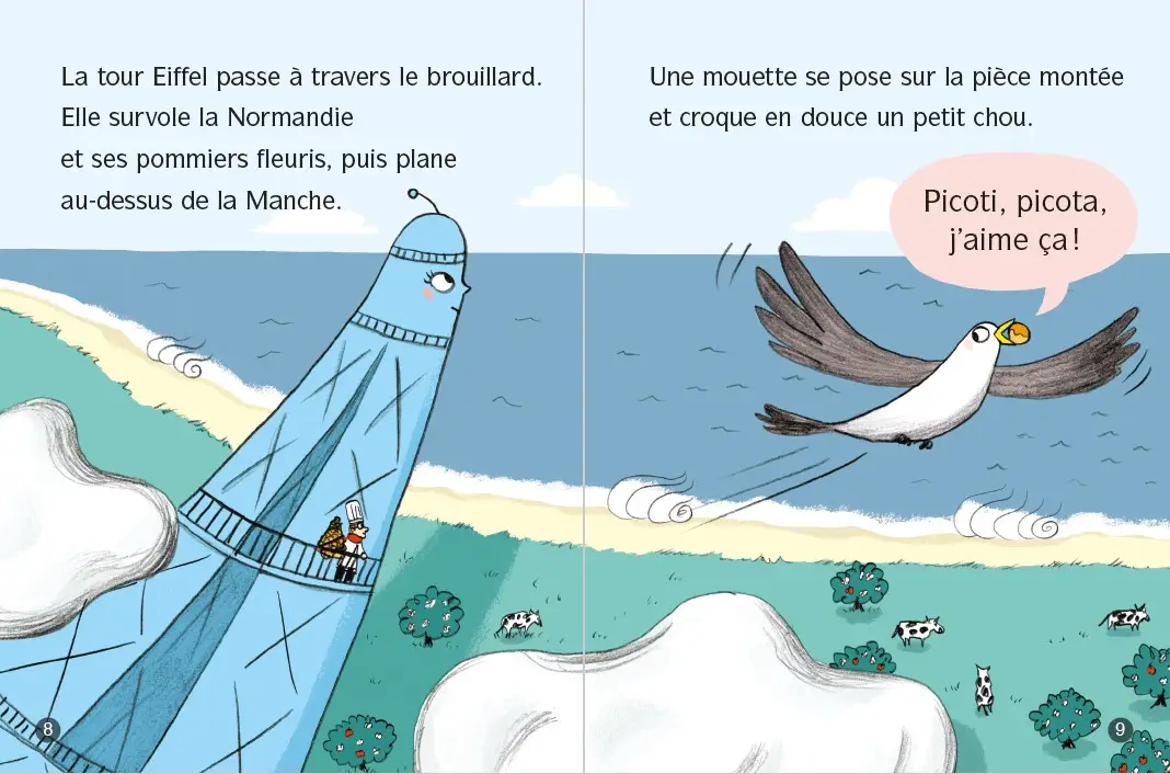 La tour Eiffel -  enquête à Londres  - Lune Bleue Dès 6 ans - Roman - 9782095031299 - page-interieure3