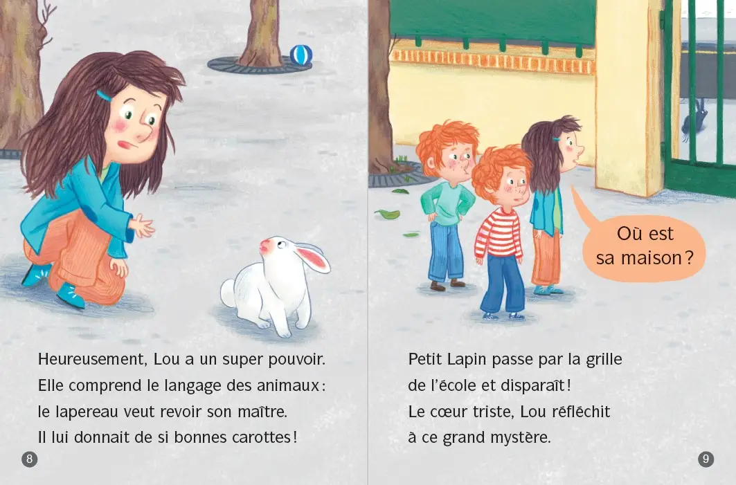 Les animaux de Lou - Reviens petit lapin ! - Lune Bleue Dès 6 ans - Roman - 9782095031411 - page-interieure3