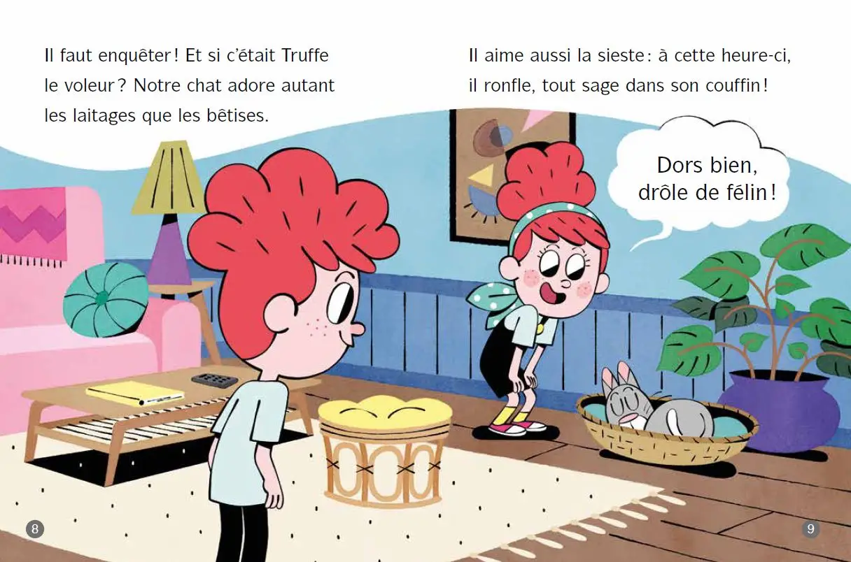 La famille Clafoutis : Qui a volé la crème fraiche ? - Dès 6 ans - Lune Bleue - Roman - 9782095034177 - page-interieure3
