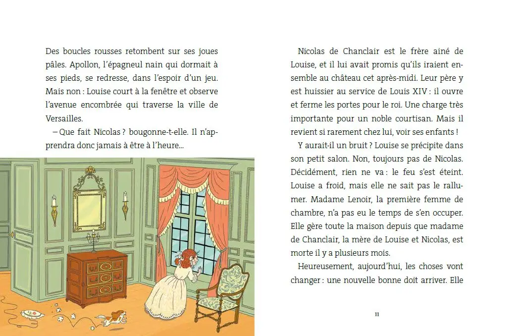 Mystères à Versailles : les enquêtes de Louise de Chanclair -  3 histoires palpitantes à partir de 7 ans - Roman - 9782095034429 - page-interieure3