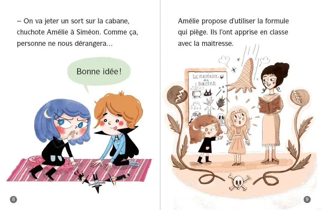 Amélie Maléfice - La Cabane ensorcelée - Lune Bleue - Dès 6 ans - Roman - 9782095039769 - page-interieure3