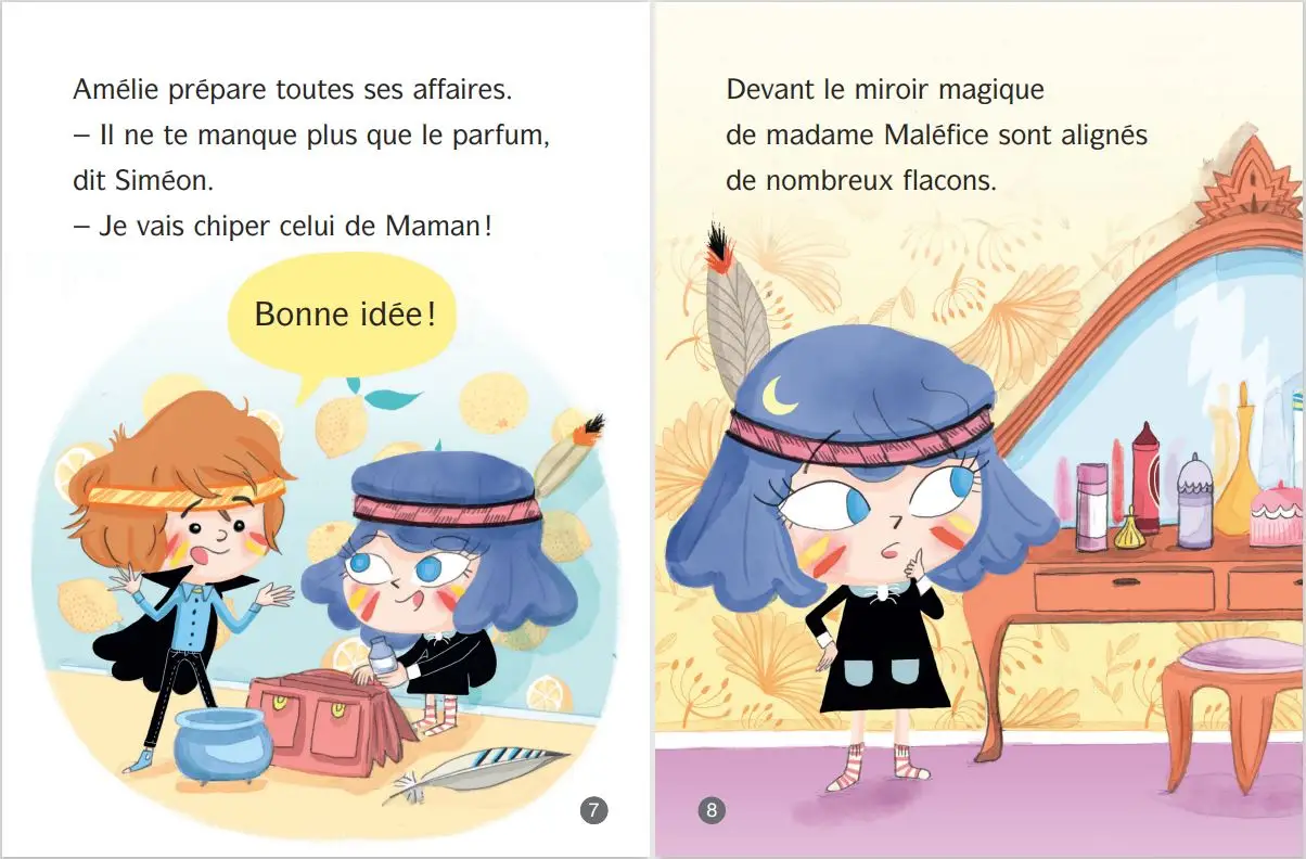 Amélie Maléfice : La classe des potions - Lune Bleue - CP - Dès 6 ans - Roman - 9782095039806 - page-intérieure3