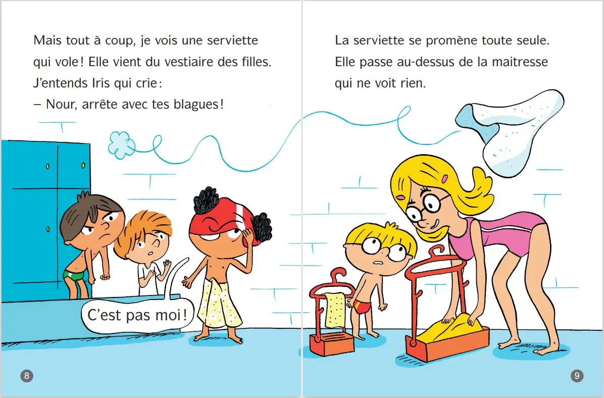 Frissons au CP - Le fantôme en maillot de bain - Lune Bleue - Dès 6 ans - Roman - 9782095039943 - page-intérieure3