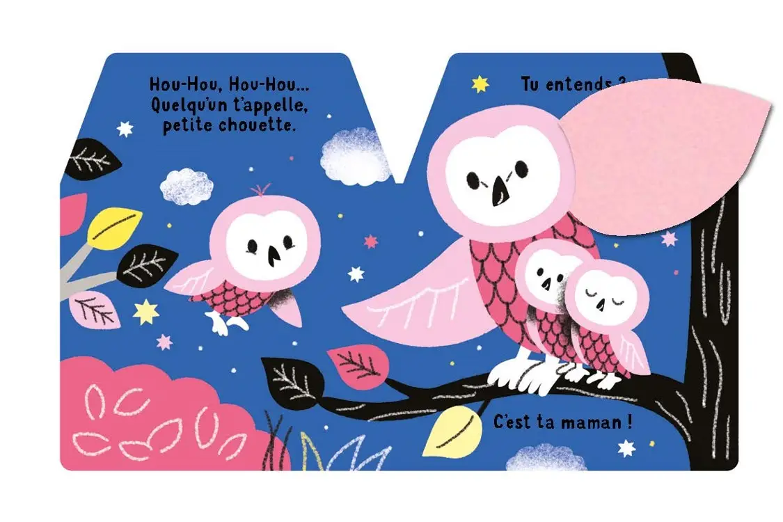 Cache-cache petite chouette : Livre d'éveil avec des flaps en feutrine pour les bébés dès 6 mois - Livre d'éveil - 9782095042882 - page-interieure3