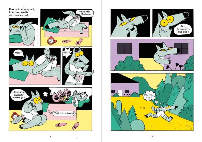 La suite incroyable (mais vraie !) des aventures des trois petits cochons, à partir de 5 ans - BD - 9782095047580 - page-interieure3