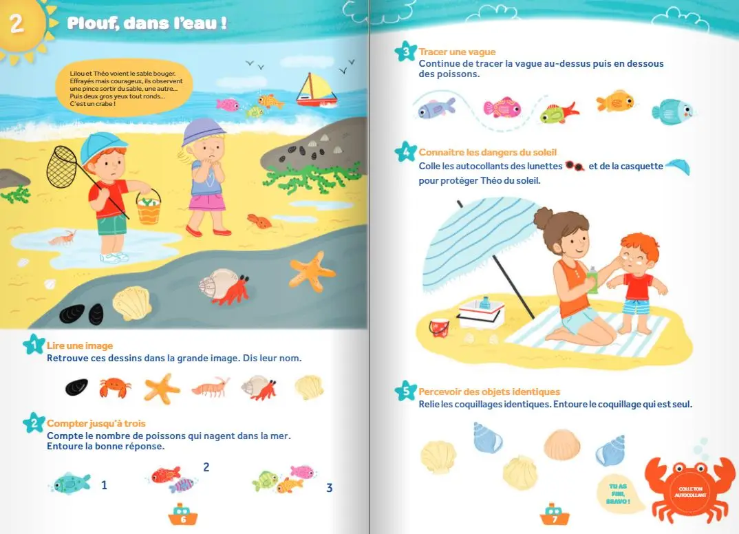Cahier de Vacances 2026 de la PS vers la MS - Maternelle 3/4 ans - Cahier de vacances - 9782091932538 - page-interieure4