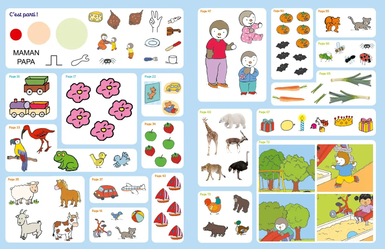Ma petite section avec T'choupi - Les grandes notions de maternelle : graphisme, nombres 3/4 ans - Cahier d'exercices - 9782091933764 - page-interieure4