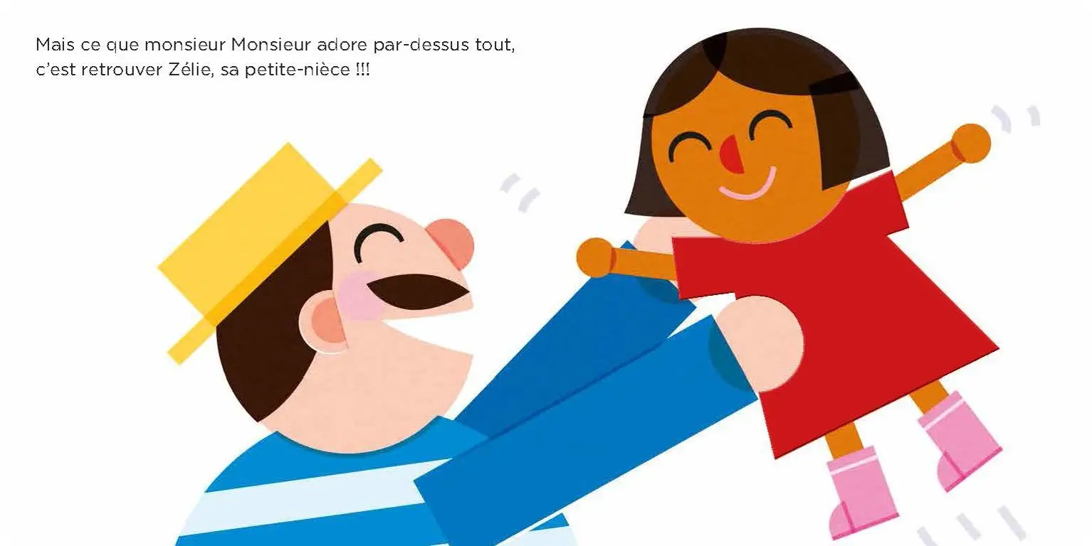 Les vacances de monsieur Monsieur  - Livre à toucher - Dès 2 ans - Album(s) - 9782092491638 - page intérieure4