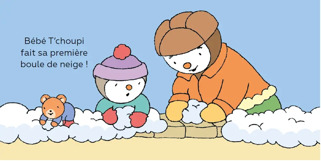 Bébé T'choupi découvre la neige - Dès 6 mois - Livre d'éveil - 9782092491867 - page-interieure4