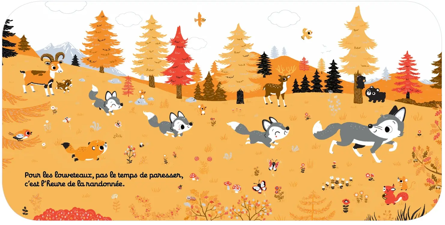 Regarde dans la montagne - Livre d'éveil à toucher pour les bébés, dès 6 mois - Livre d'éveil - 9782092492857 - page-interieure4