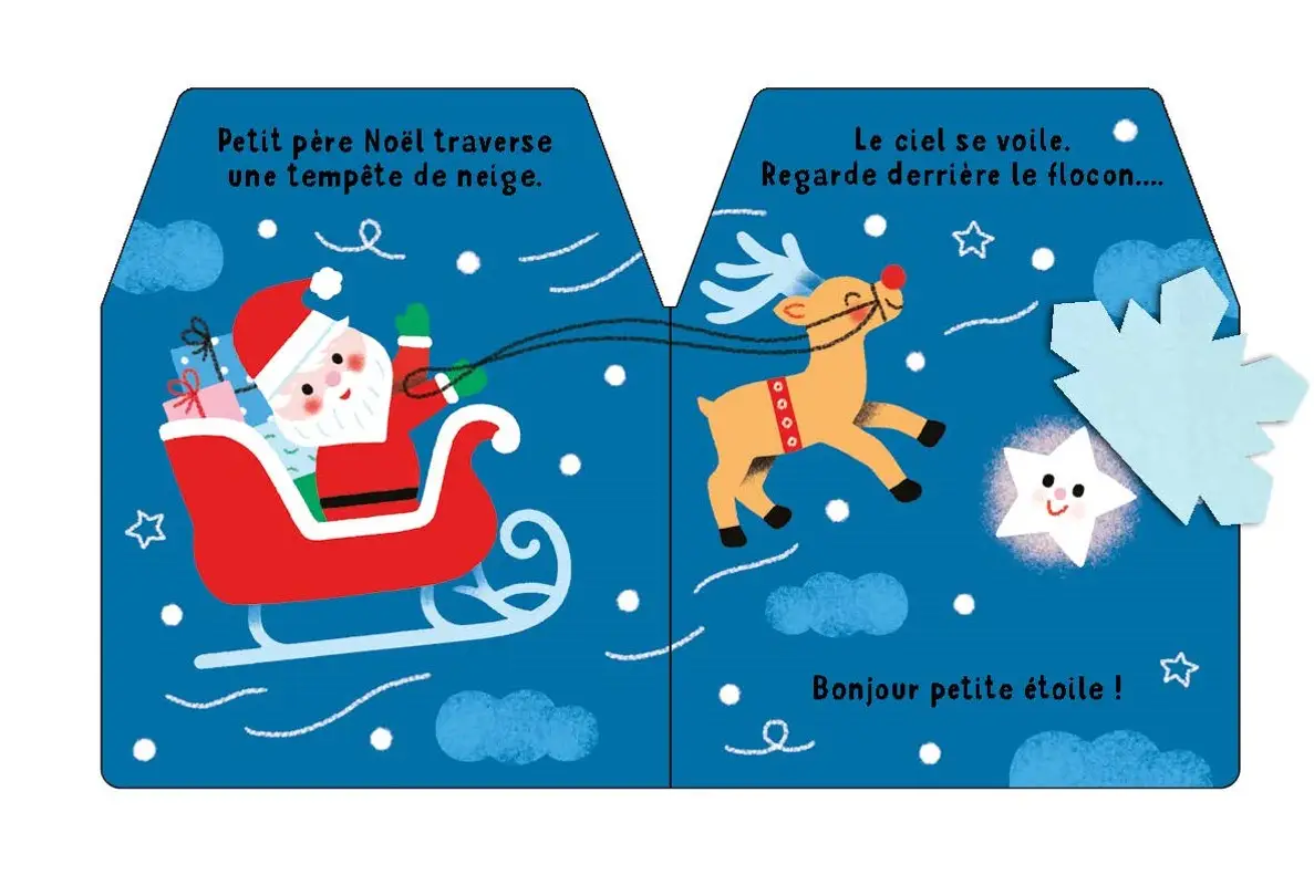 Cache-cache petit père Noël - Livre matière - éveil -  Dès 6 mois - Livre d'éveil - 9782092497081 - page-interieure4