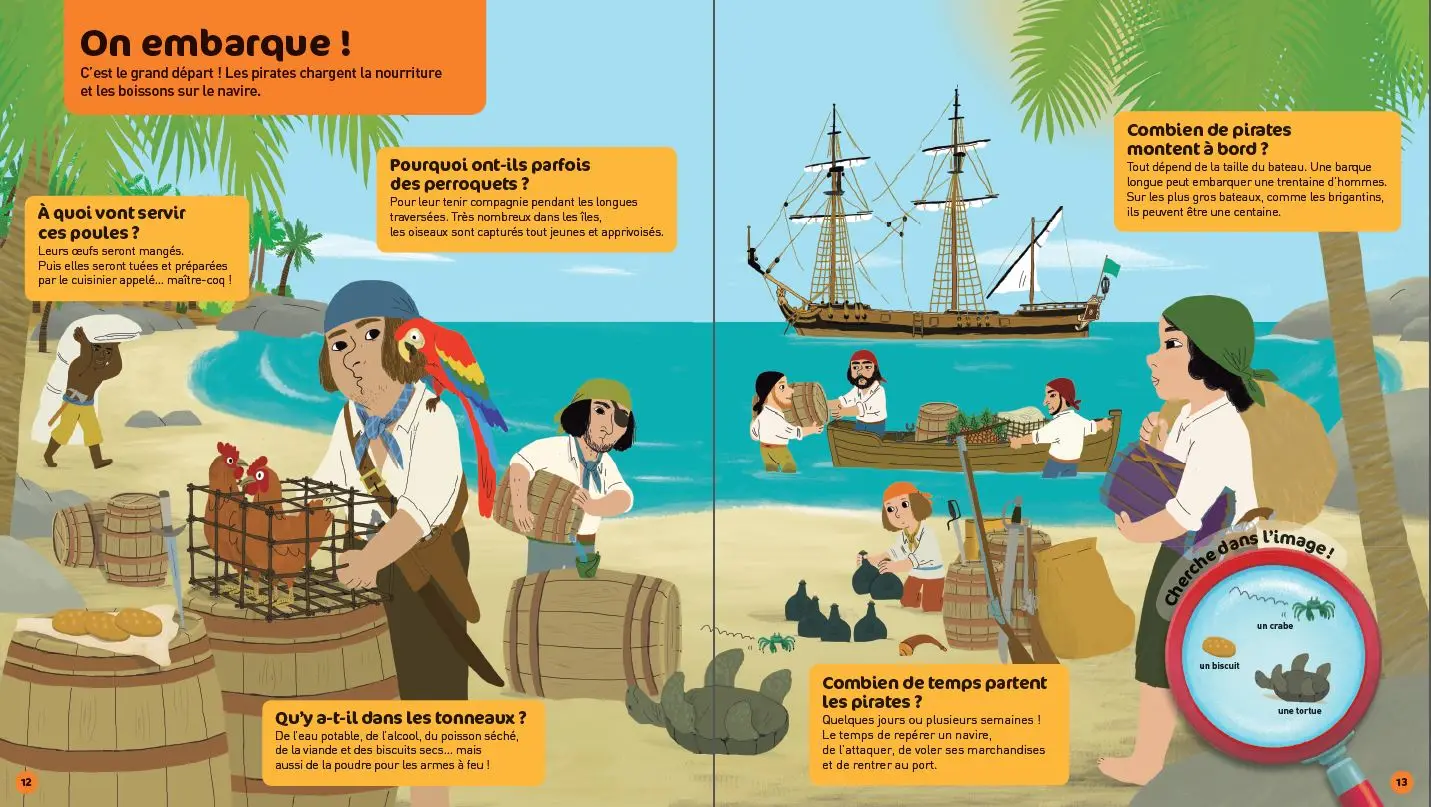 La vie des pirates - Questions/Réponses - doc dès 5 ans - Livre documentaire - 9782092551721 - page-interieure4