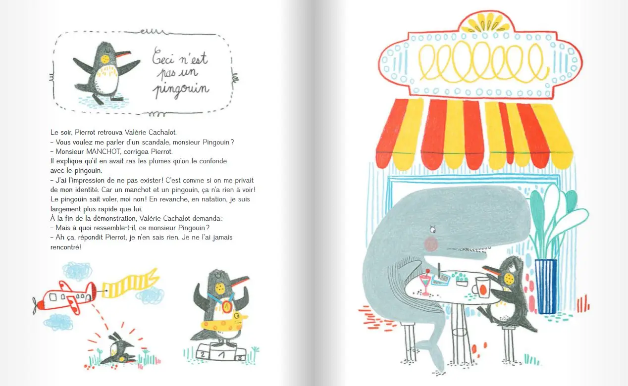 Le manchot qui en avait marre d'être pris pour un pingouin - Un livre drôle pour apprendre à différencier les animaux - Dès 3 ans  - Album(s) - 9782092563991 - page-interieure4