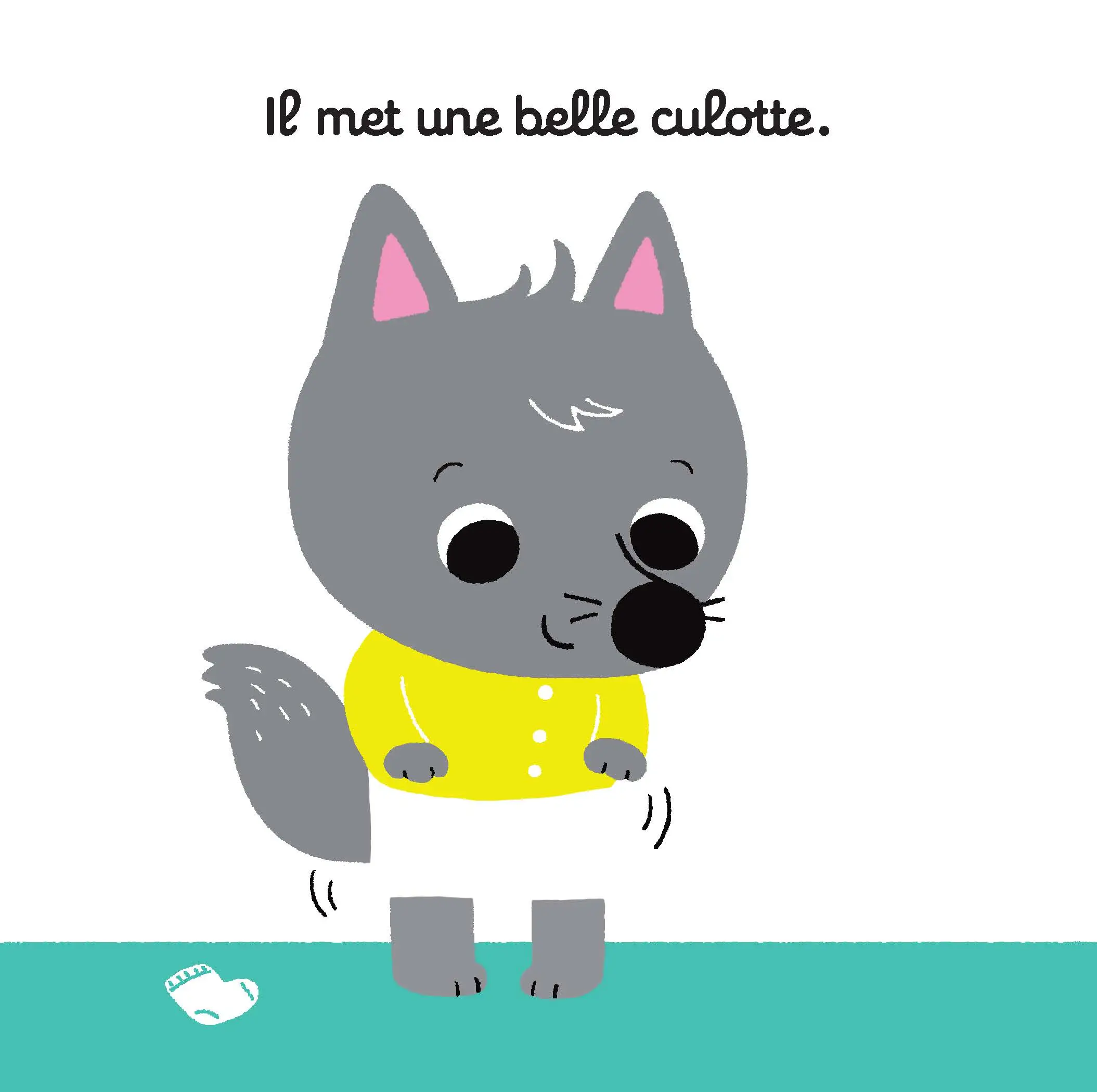 Bébé Loup s'habille - Livre jeu dès 15 mois - Livre d'éveil - 9782092589830 - page intérieure4
