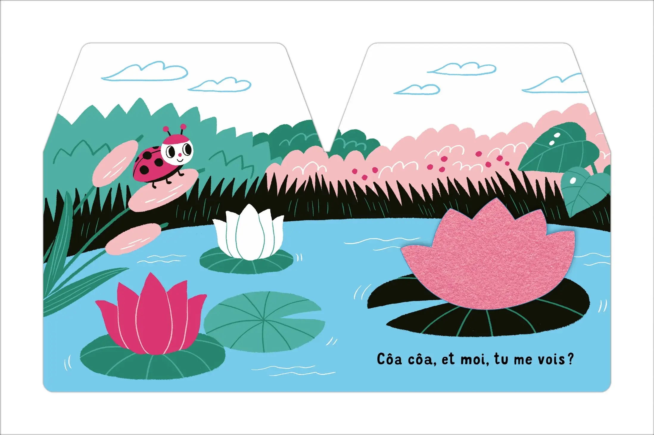 Cache cache petite coccinelle - livre à toucher  - dès 6 mois - Livre d'éveil - 9782092592076 - page intérieure4