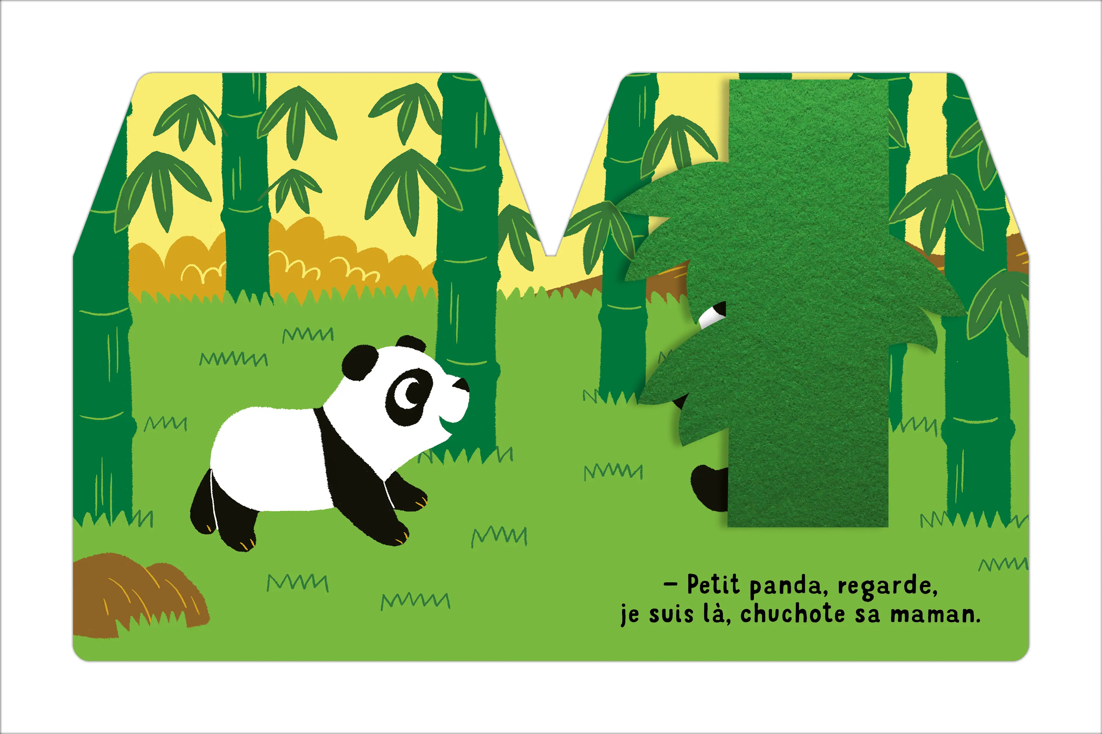 Cache-cache - Petit panda - Livre à toucher pour les bébés dès 6 mois - Livre d'éveil - 9782092592083 - page-interieure4