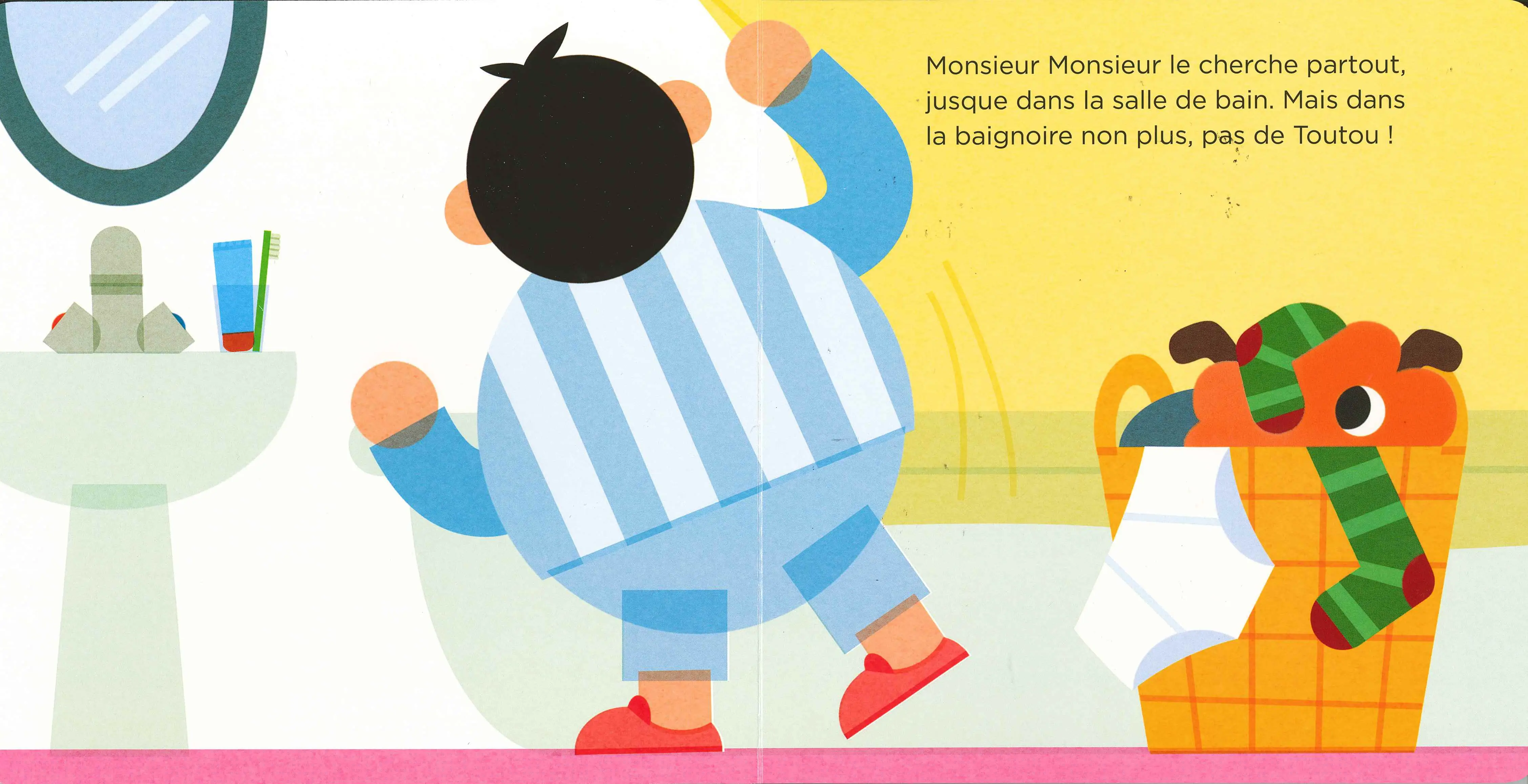 Le chien de monsieur Monsieur - Livre à toucher - Dès 2 ans - Album(s) - 9782092592939 - page interieure4