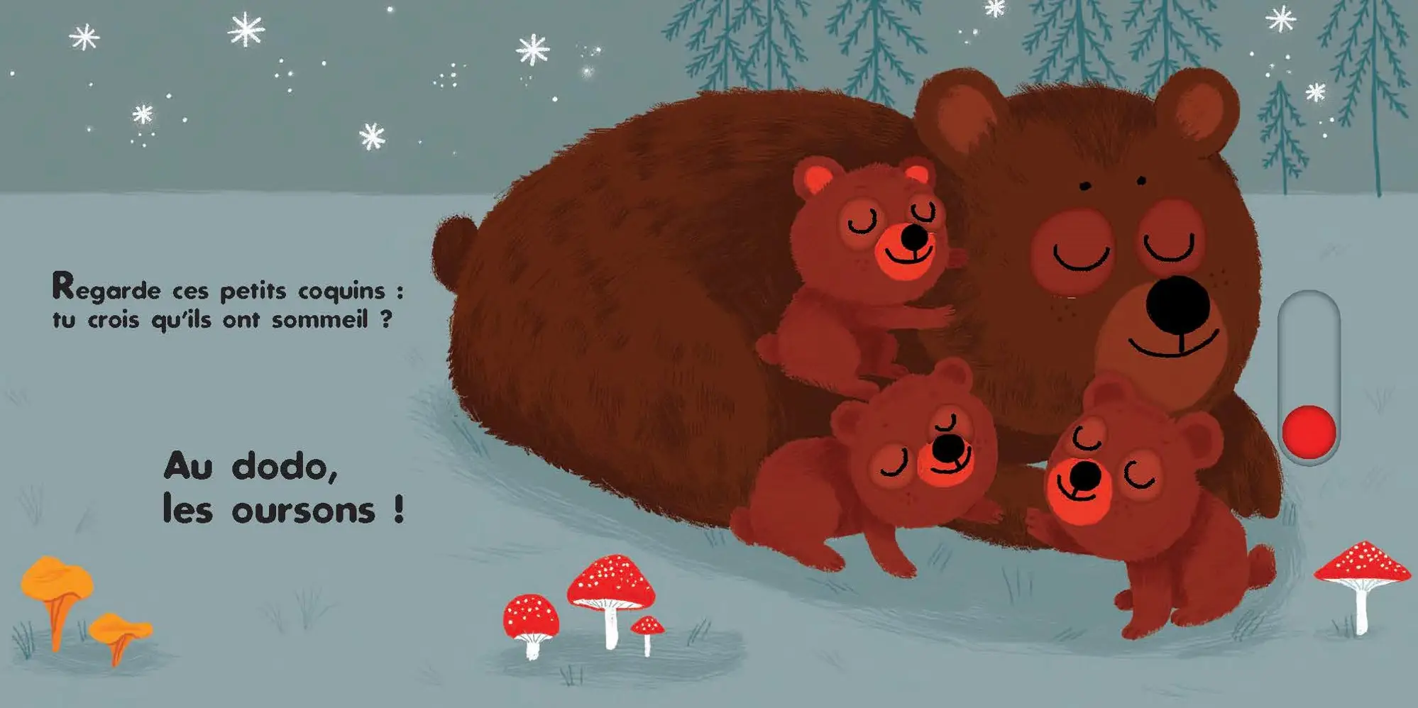 Au dodo - les amis de la forêt - Livre animé Dès 6 mois - Pour accompagner le rituel du coucher des bébés - Livre d'éveil - 9782092595817 - page intérieure4