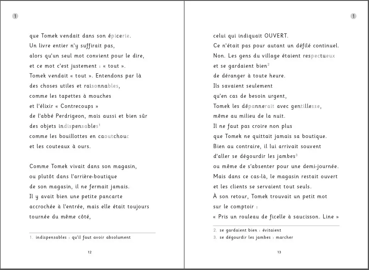 La rivière à l'envers - Tome 1 : Tomek - Version Dyscool - Roman adapté aux Dys - Roman - 9782095000677 - page-interieure4