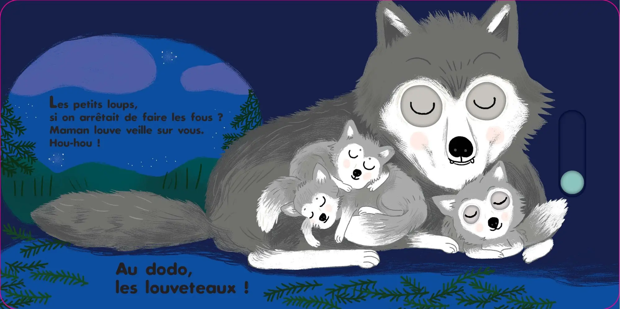 Au dodo - Les amis de la montagne - Livre animé Dès 6 mois - Pour accompagner le rituel du coucher des bébés - Livre d'éveil - 9782095013646 - page-interieure4