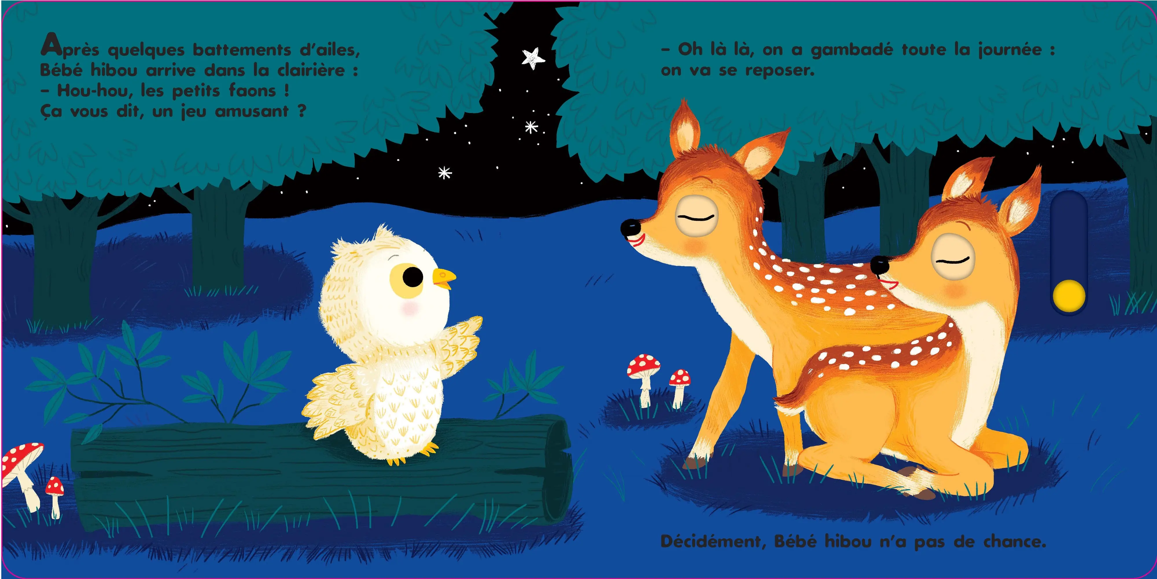 Au dodo ! Bébé hibou n'a pas sommeil du tout - Grand format - Dès 6 mois - Livre d'éveil - 9782095020903 - page-interieure4