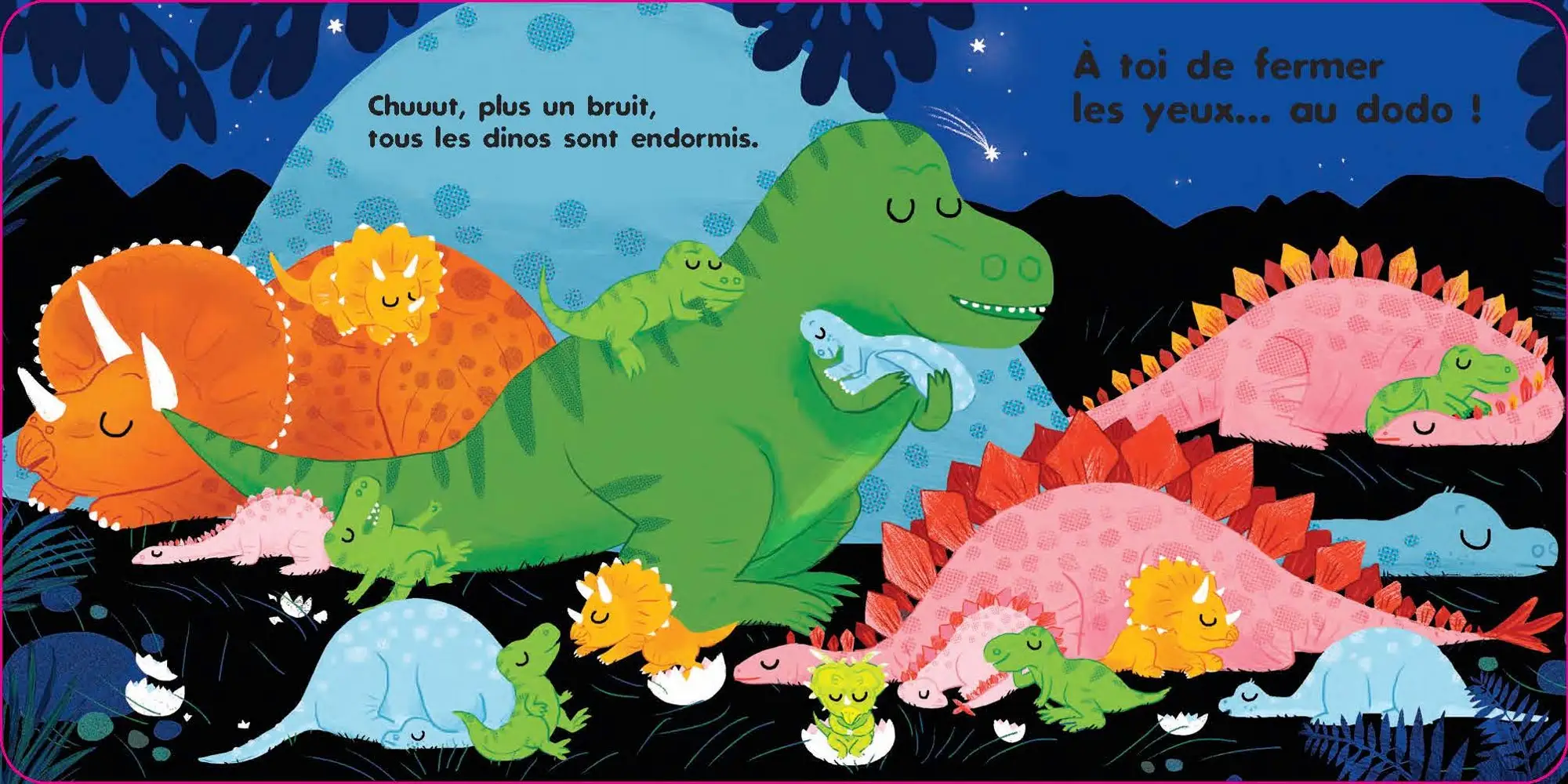 Au dodo - les petits dinos - Livre animé dès 6 mois - Pour accompagner le rituel du coucher des bébés - Livre d'éveil - 9782095028503 - page-interieure4