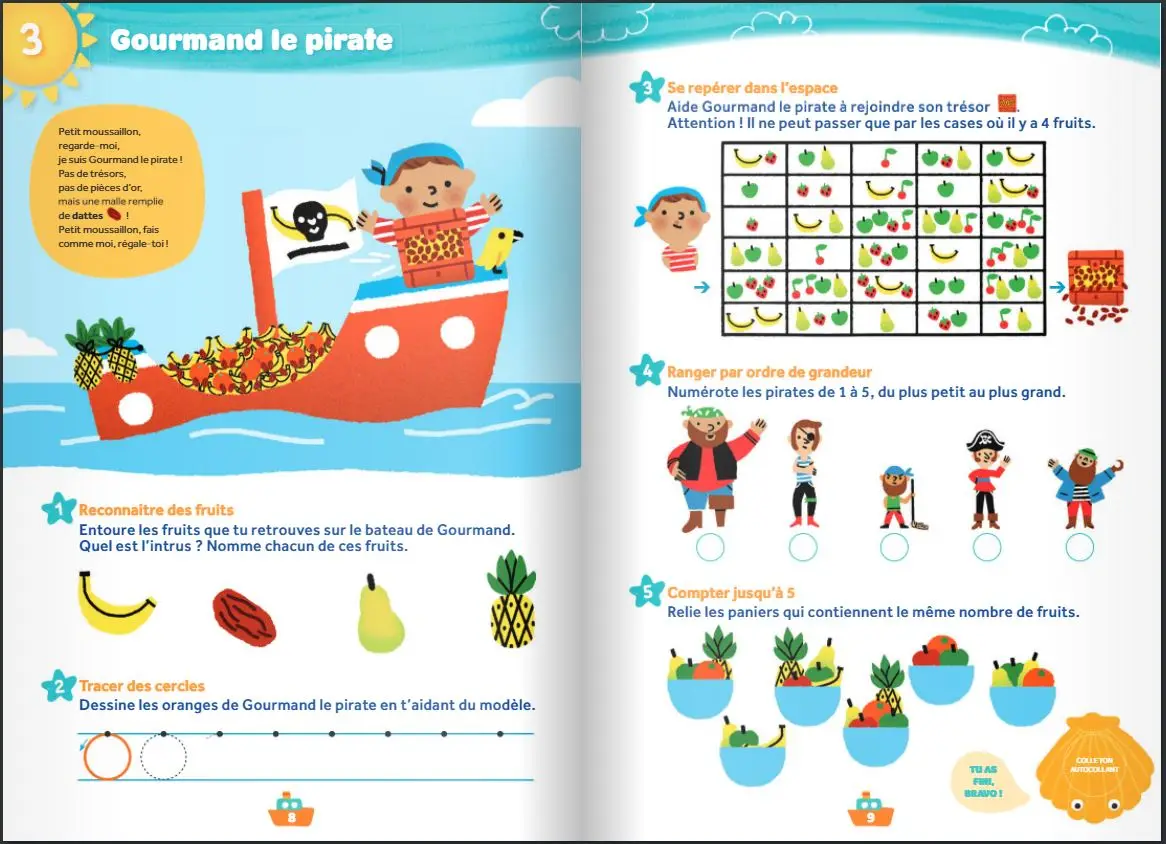 Cahier de Vacances 2026 de la Moyenne Section vers la Grande Section - Maternelle 4-5 ans  - Cahier de vacances - 9782091932545 - page-interieure5