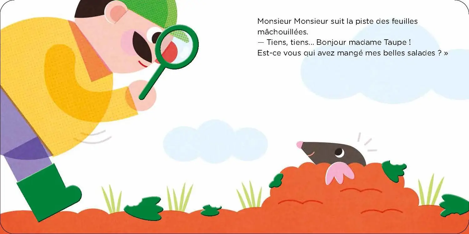 L'enquête de monsieur Monsieur  - Livre à toucher - Dès 2 ans - Album(s) - 9782092495148 - page-interieure5