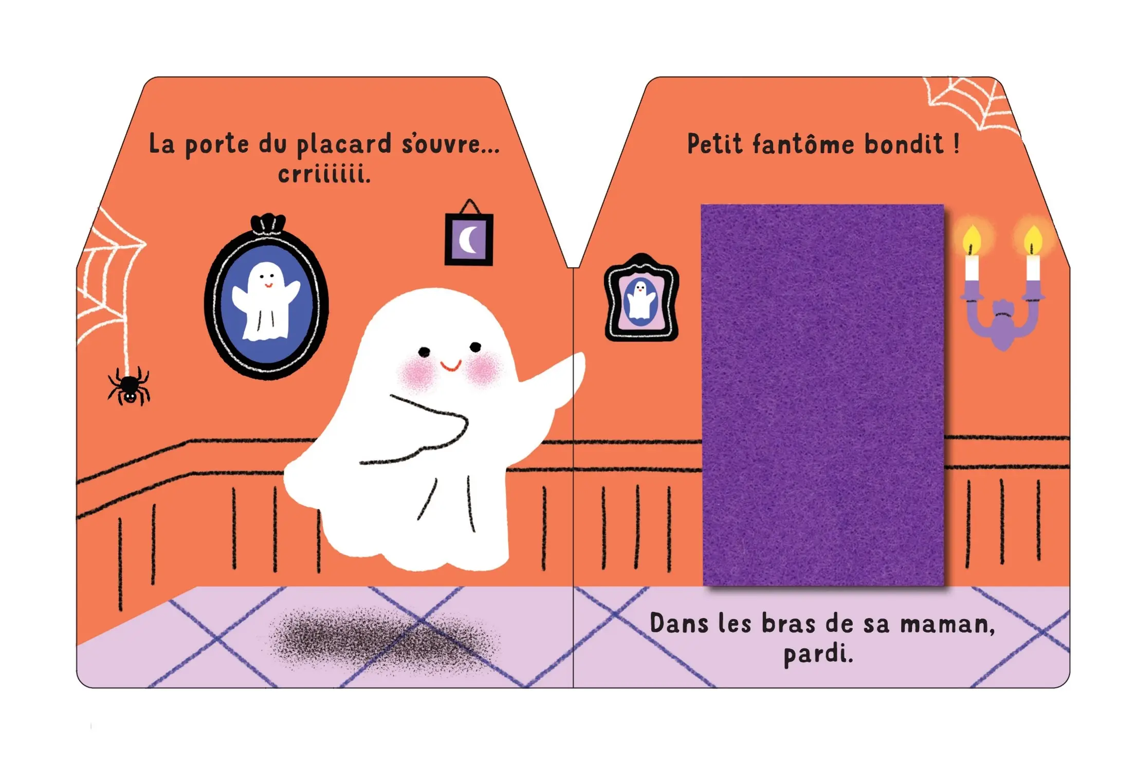 Cache-cache petit fantôme - Livre matière - éveil -  Dès 6 mois - Livre d'éveil - 9782092592137 - page intérieure5