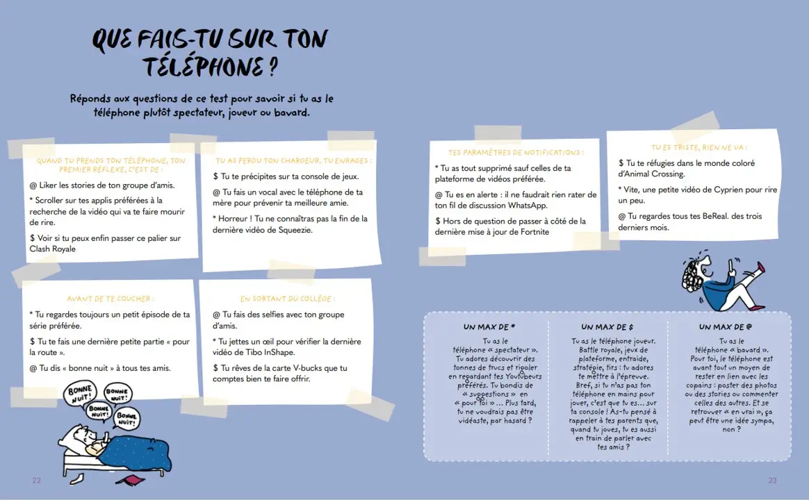 C'est (pas) moi, c'est mon téléphone ! Un livre pour rassurer tes parents ! Dès 10 ans - Livre documentaire - 9782095018818 - page-intérieure5