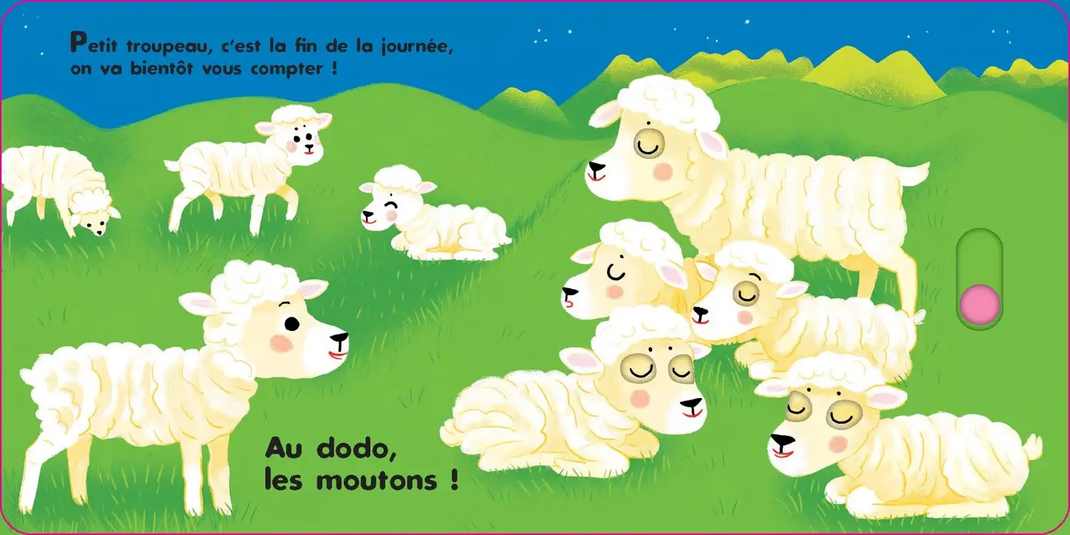 Au dodo - les amis de la ferme- Livre animé Dès 6 mois - Pour accompagner le rituel du coucher des bébés - Livre d'éveil - 9782092493830 - page-interieure6