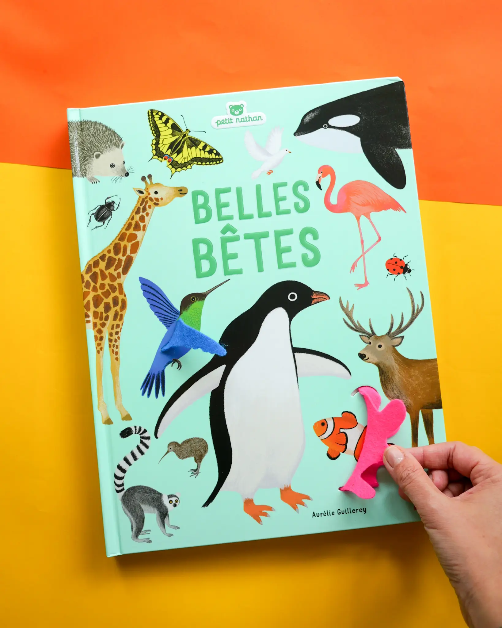 Belles bêtes - un bestiaire extraordinaire avec de grands flaps en feutrine - Dès 6 mois - Livre d'éveil - 9782092495087 - page-intérieure6
