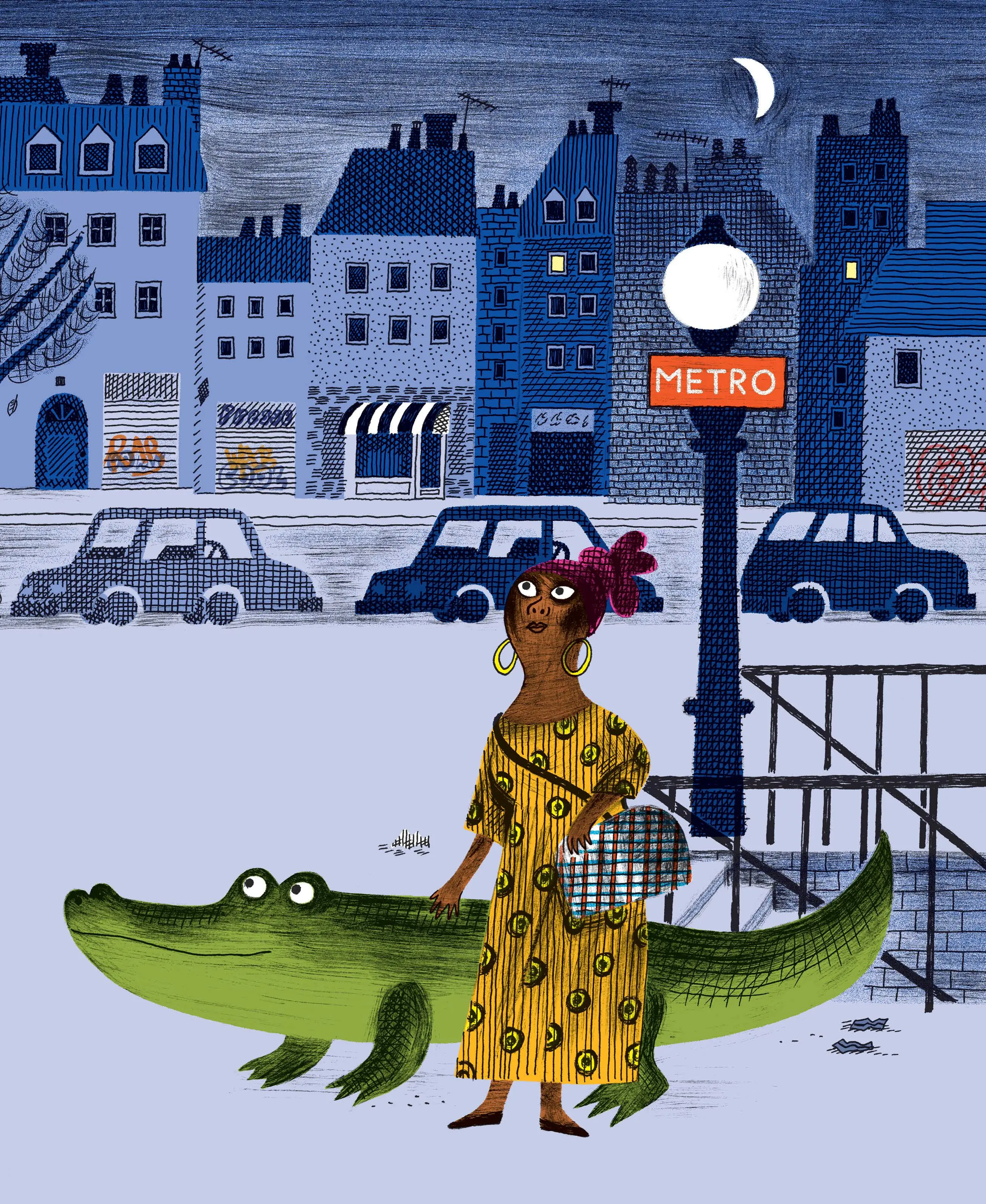 Le crocodile du boulevard de Belleville - Album - Dès 3 ans  - Album(s) - 9782092571224 - page intérieure6