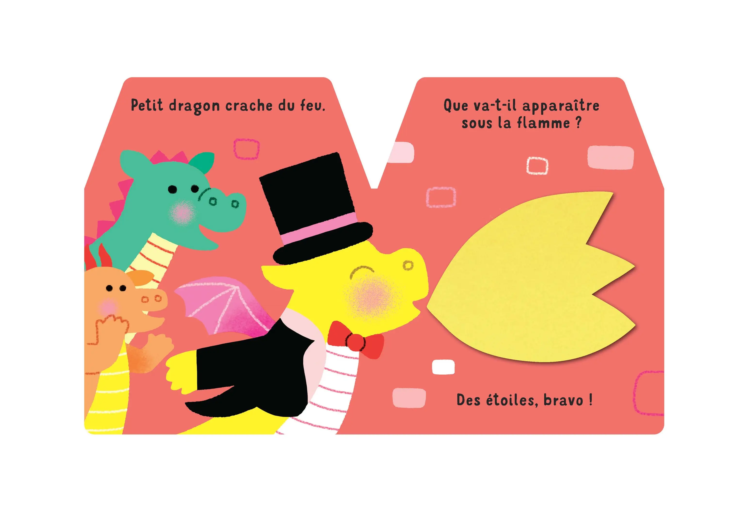 Cache-cache petit dragon - Livre matière - éveil -  Dès 6 mois - Livre d'éveil - 9782092491621 - page intérieure7