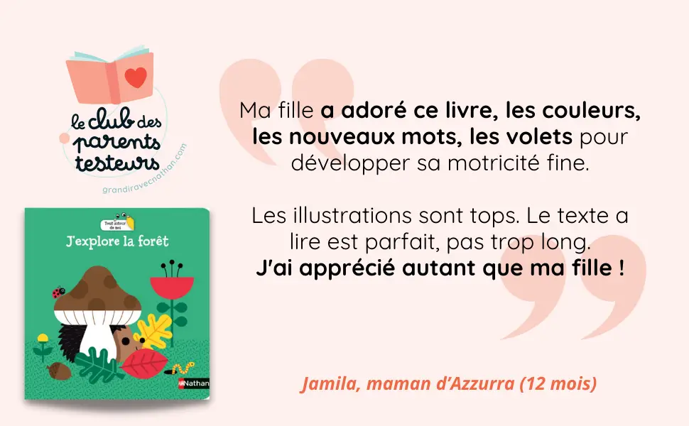 J'explore la forêt - Livre d'éveil à Flaps - Dès 18 mois - Livre d'éveil - 9782092495858 - page-interieureAVIS