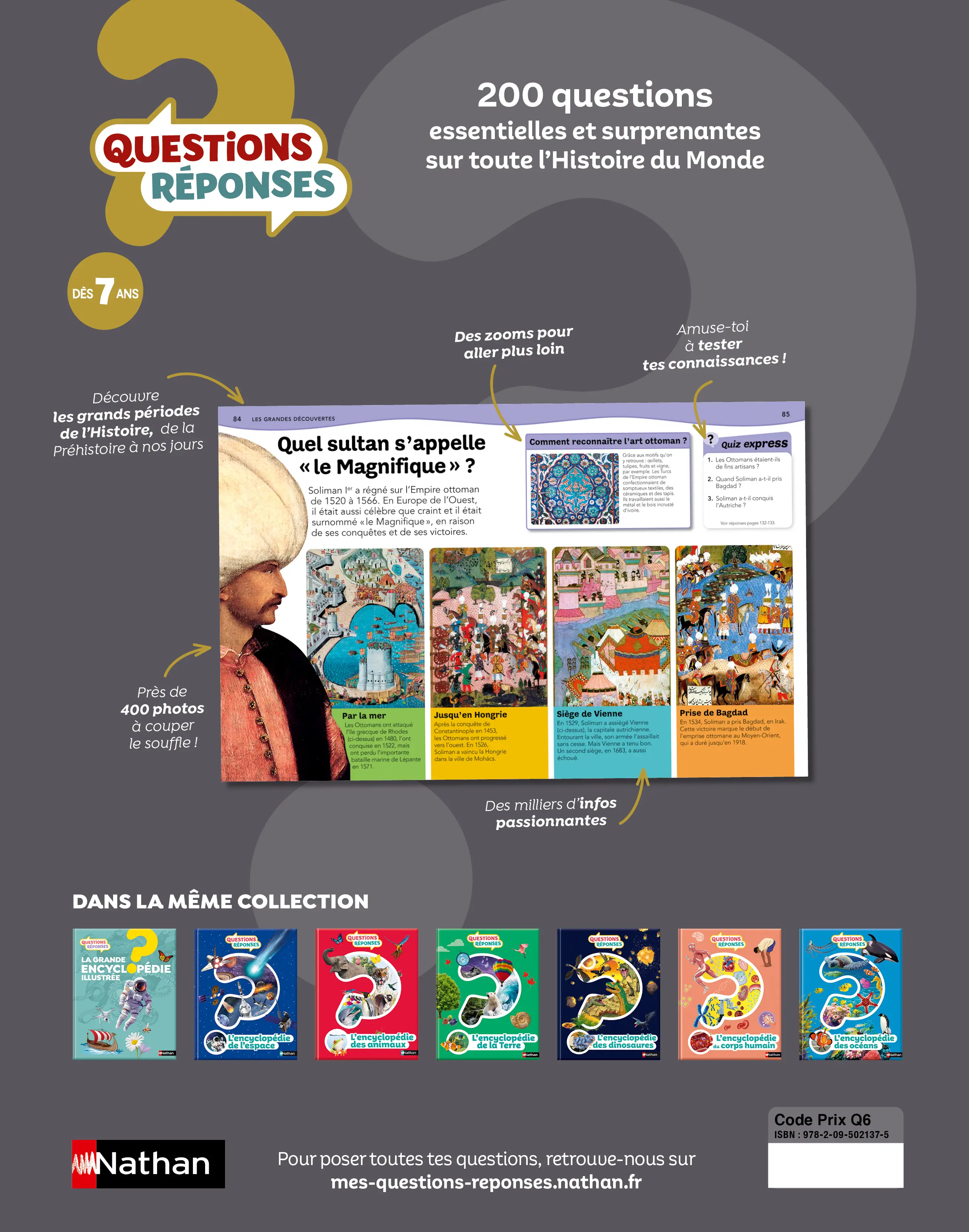 Questions Réponses : Mon encyclopédie de l'Histoire - une entrée très accessible sur l'Histoire du monde - dès 7 ans - Livre documentaire - 9782095021375 - page-interieurePLAT4