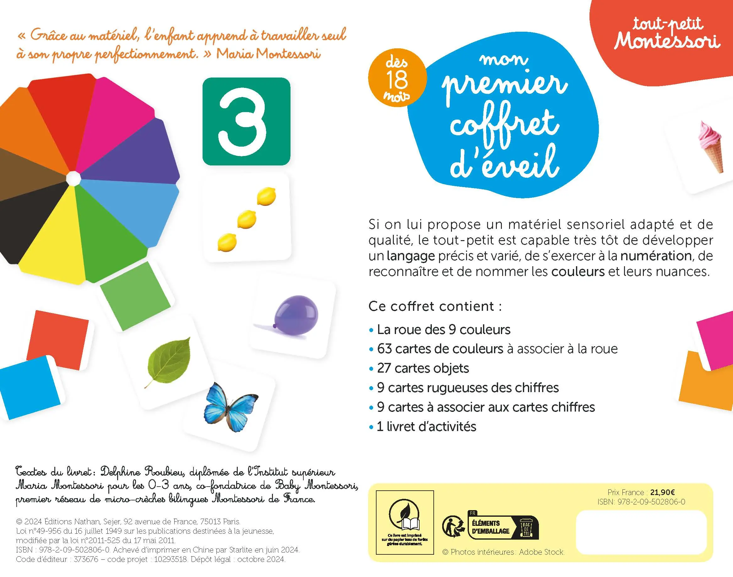 Tout-petit Montessori : mon premier coffret d'éveil - des activités d'éveil variées à découvrir dès 18 mois - Coffret - 9782095028060 - page-interieurePLAT4