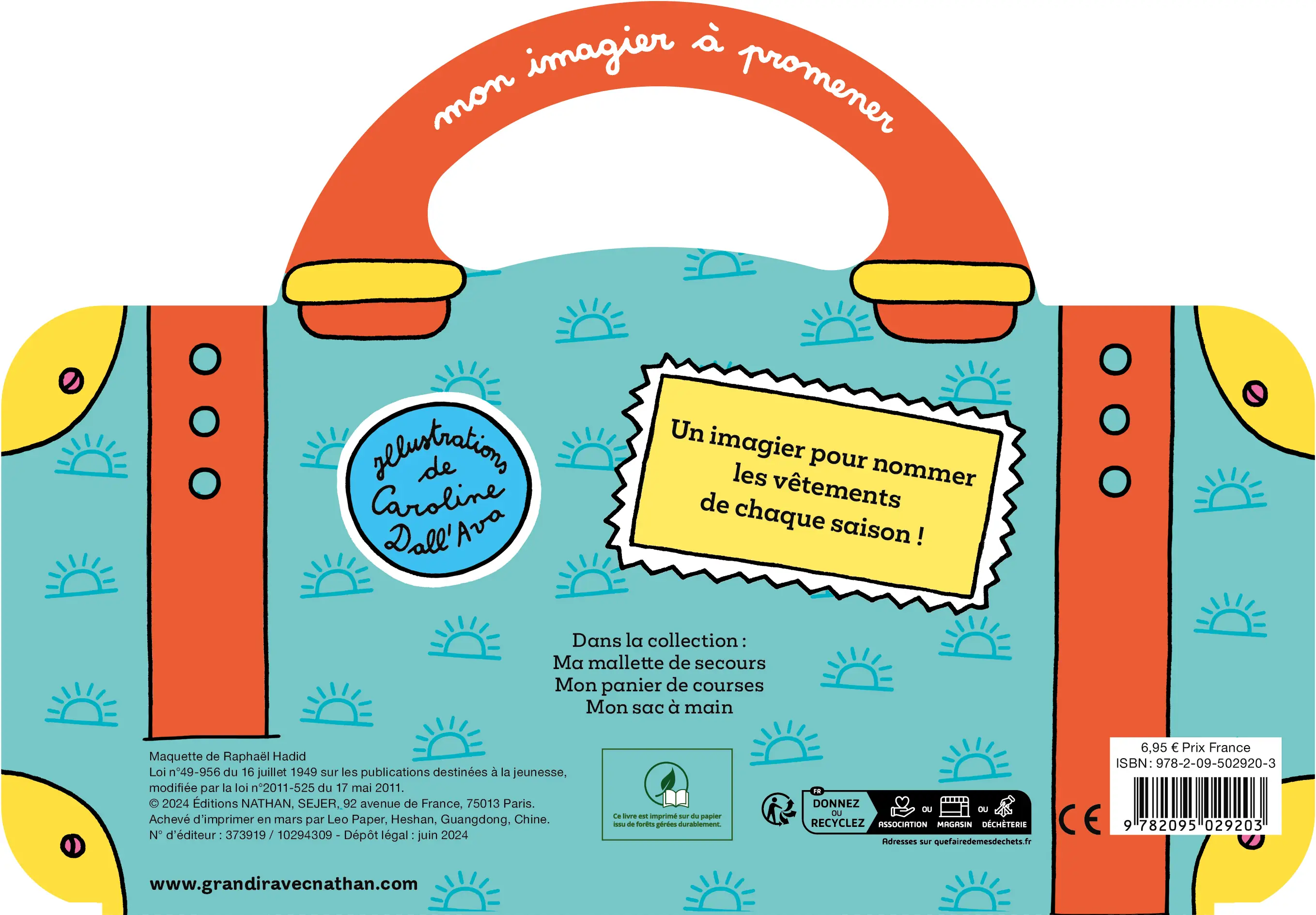 Ma valise de vacances - Mon imagier à promener - Dès 18 mois - Livre d'éveil - 9782095029203 - page-interieurePLAT4
