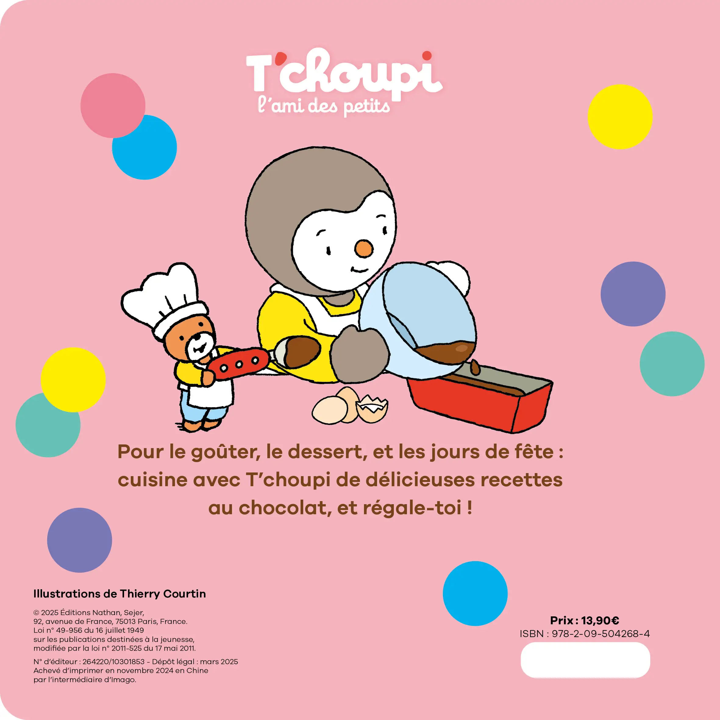 Livre de cuisine T'choupi - Tout choco ! - 20 recettes super faciles 100% chocolat - dès 2 ans - Livre - 9782095042684 - page-interieurePLAT4