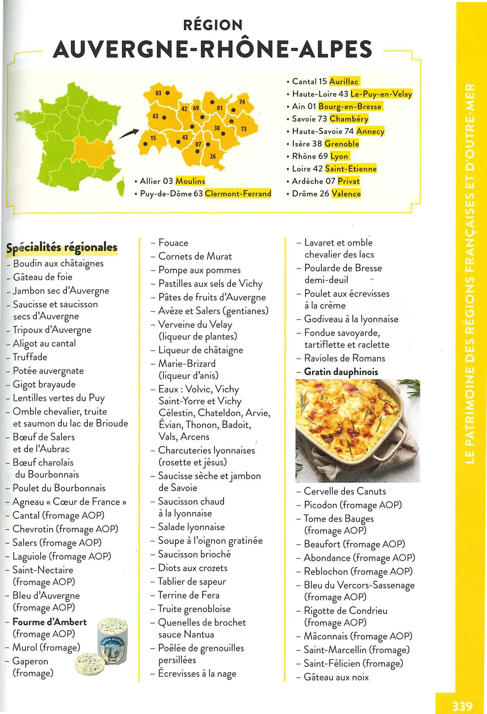 Denrées et boissons - Livre de l'élève - 9782095035099 - Page Spécialités Régionales