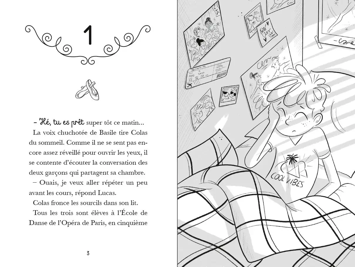 Sous les projecteurs -  20 allée de la danse - Dès 8 ans - Roman - 9782092588147 - pages intérieures 01