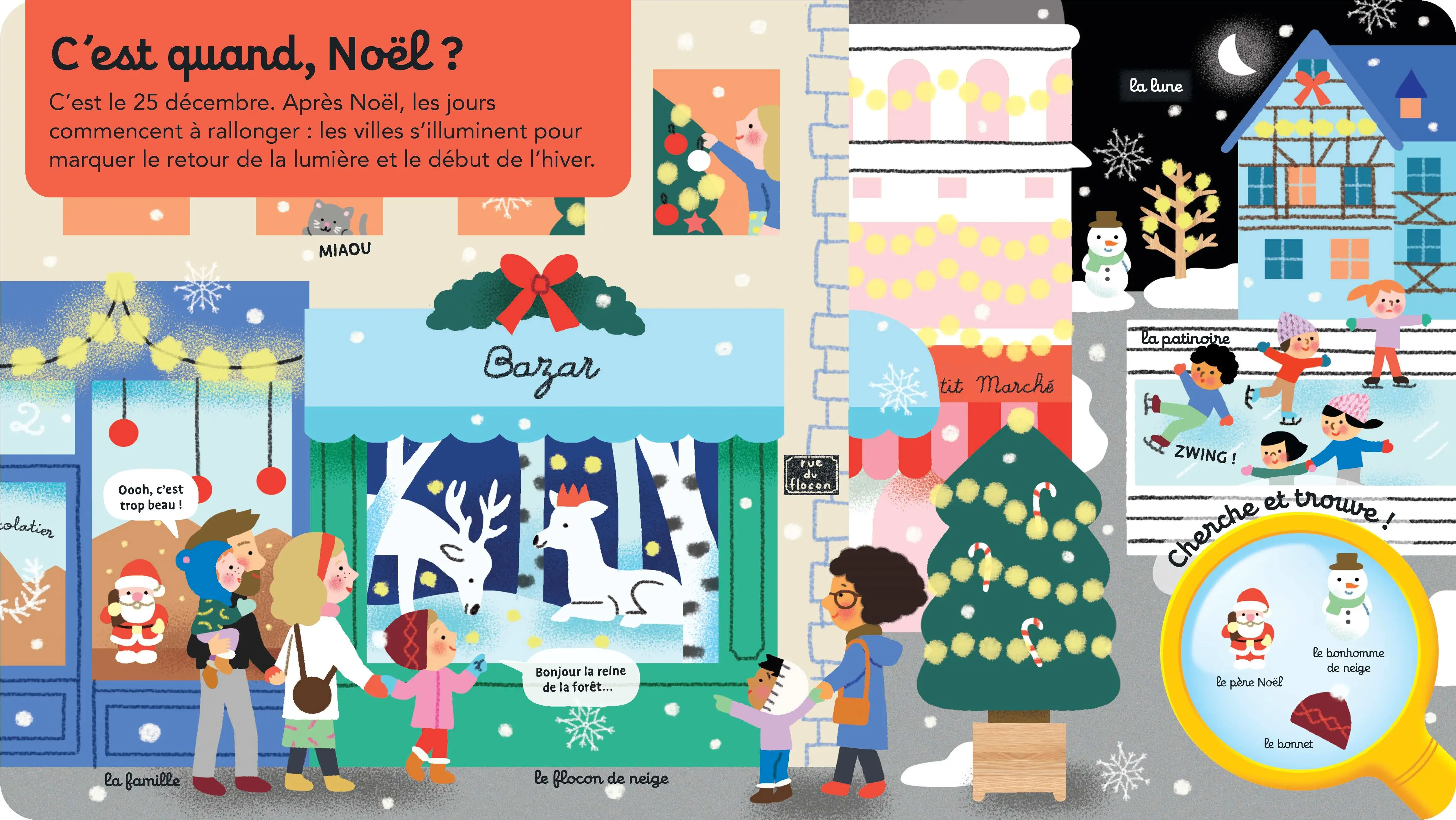 Questions/Réponses : Joyeux Noël ! - Un livre parfait pour découvrir les traditions festives - Dès 2 ans - Livre documentaire - 9782095028923 - Pages intérieures 01