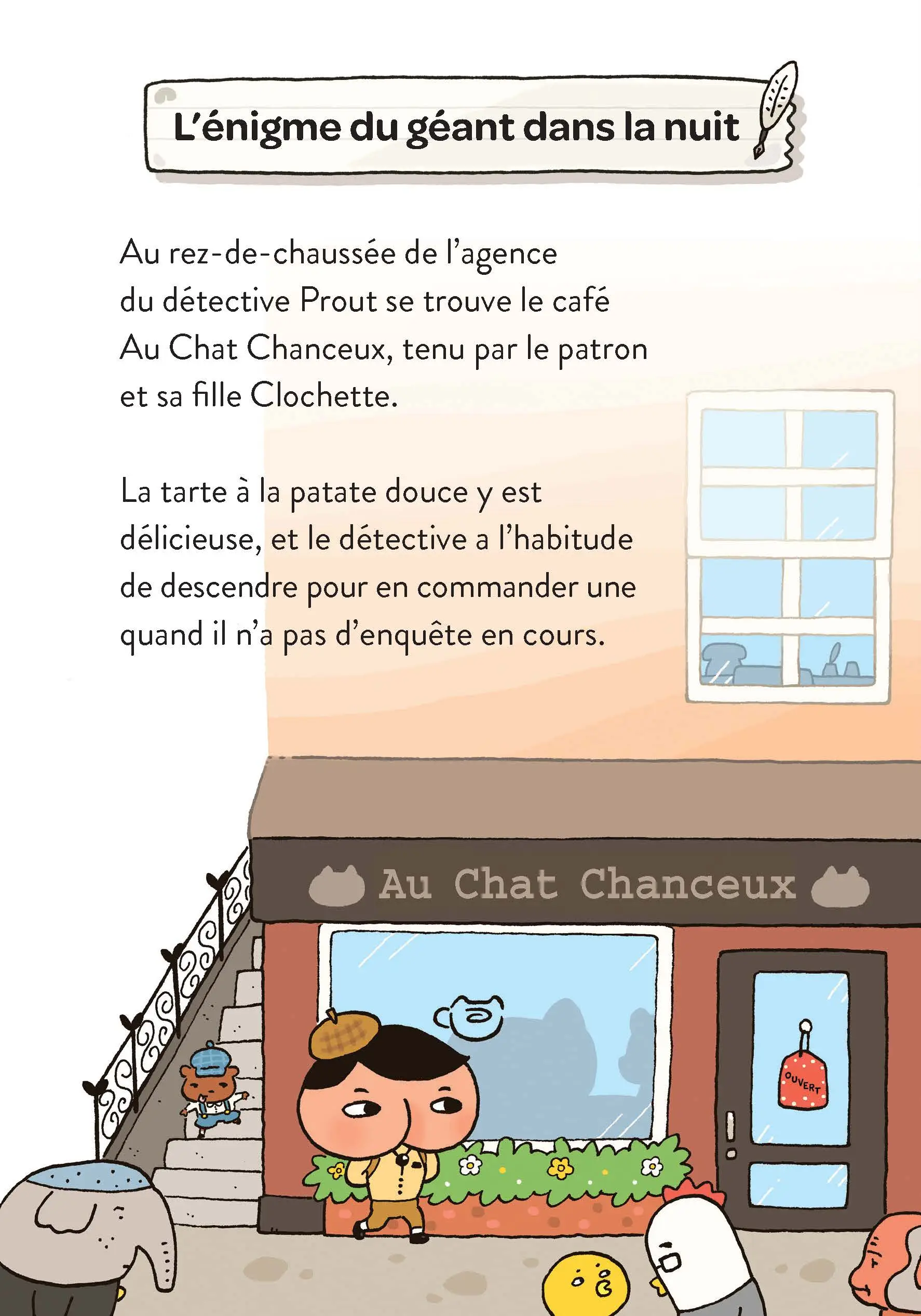 Détective Prout - Tome 2 : L'énigme du géant dans la nuit - un roman-jeu à découvrir dès 7 ans - Roman - 9782095037314 - Pages intérieures 01